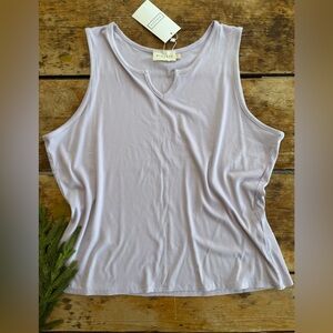 Ninexis Ribbed Lilac Tank Top